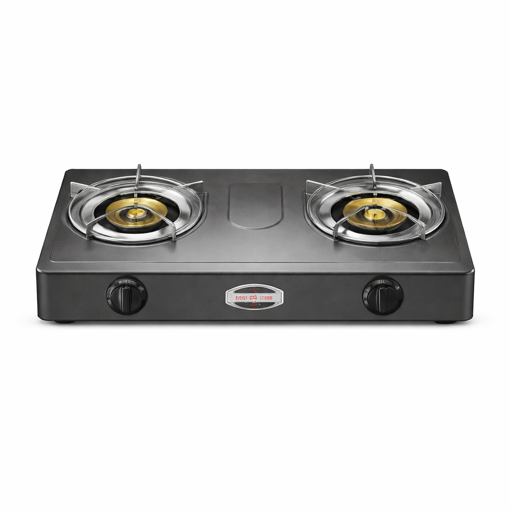 Gas Stove Black 2 Burners