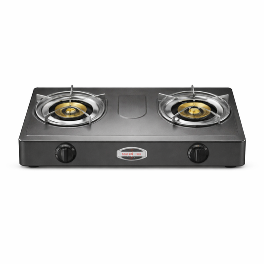 Gas Stove Black 2 Burners